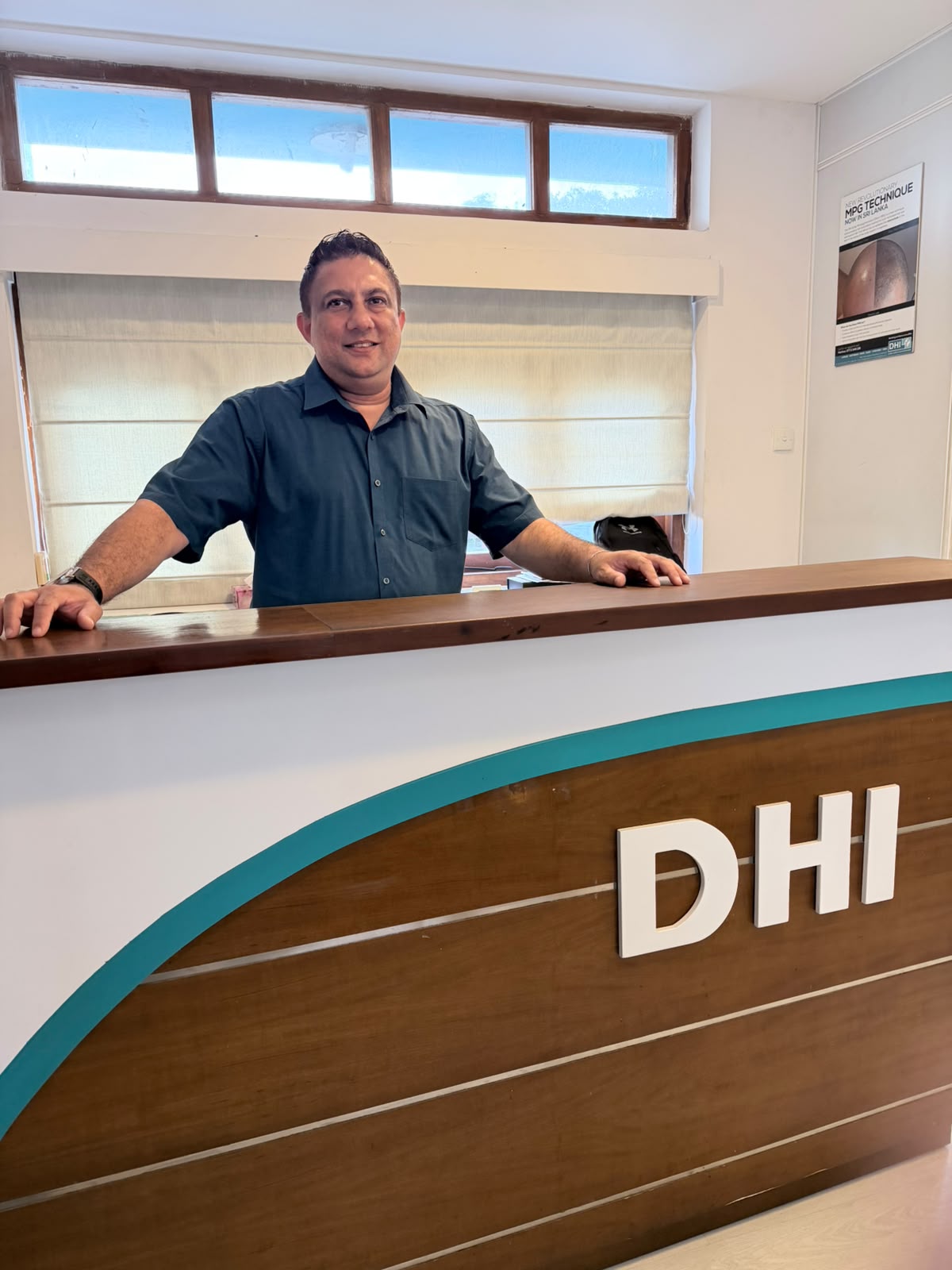 Reception at our DHI-certified partner clinic in Colombo, Sri Lanka
